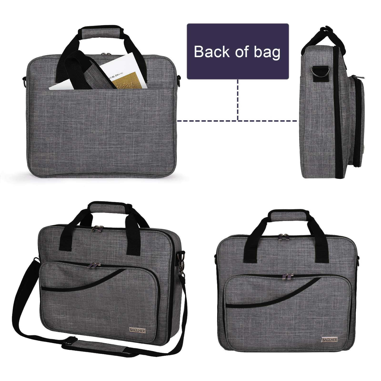 Foto 5 pulgar | Bolsa Organizadora De Bordados Baglher, Punto De Cruz, Grande, Gris - Venta Internacional.