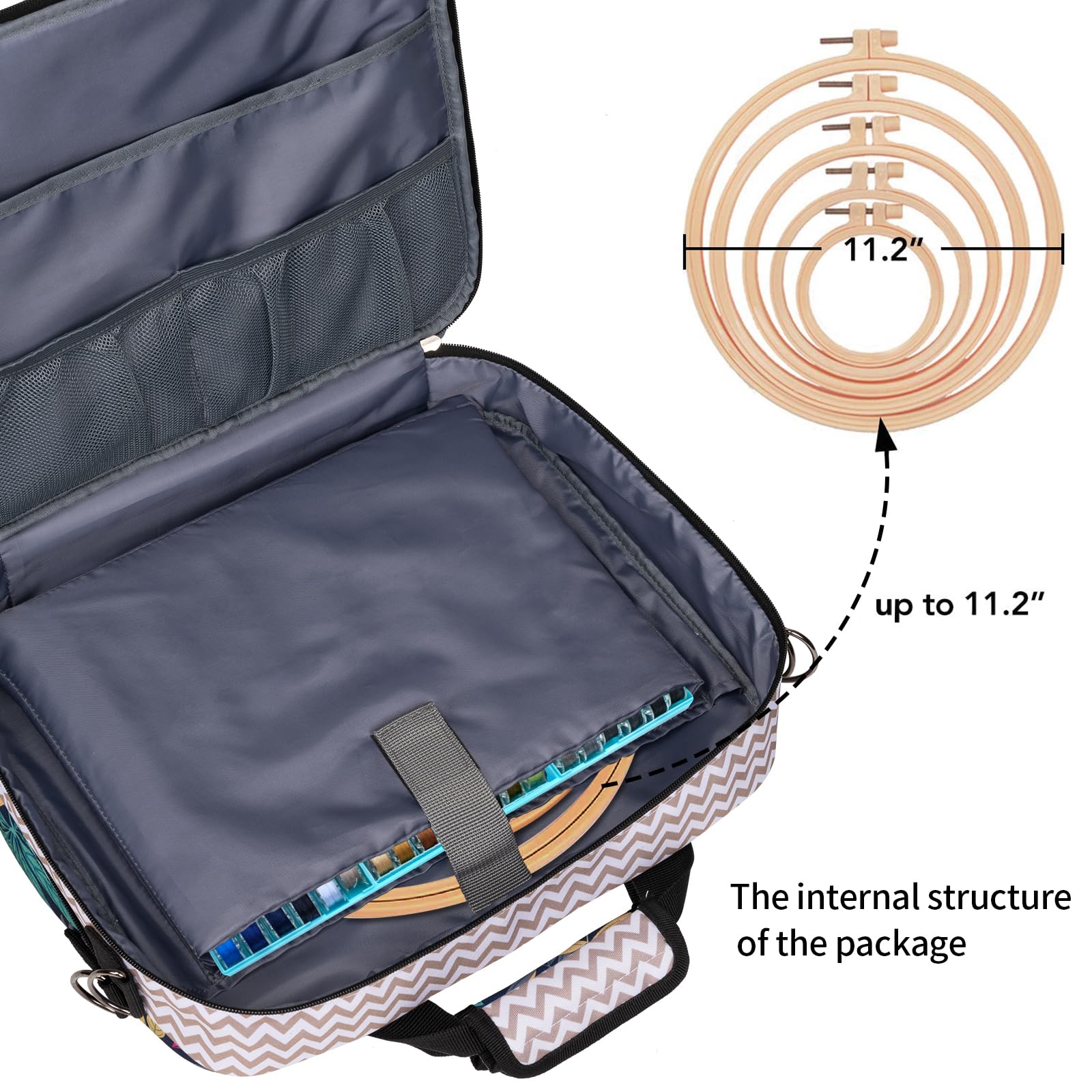 Foto 4 pulgar | Bolsa Organizadora de Bordado Baglher - Venta Internacional