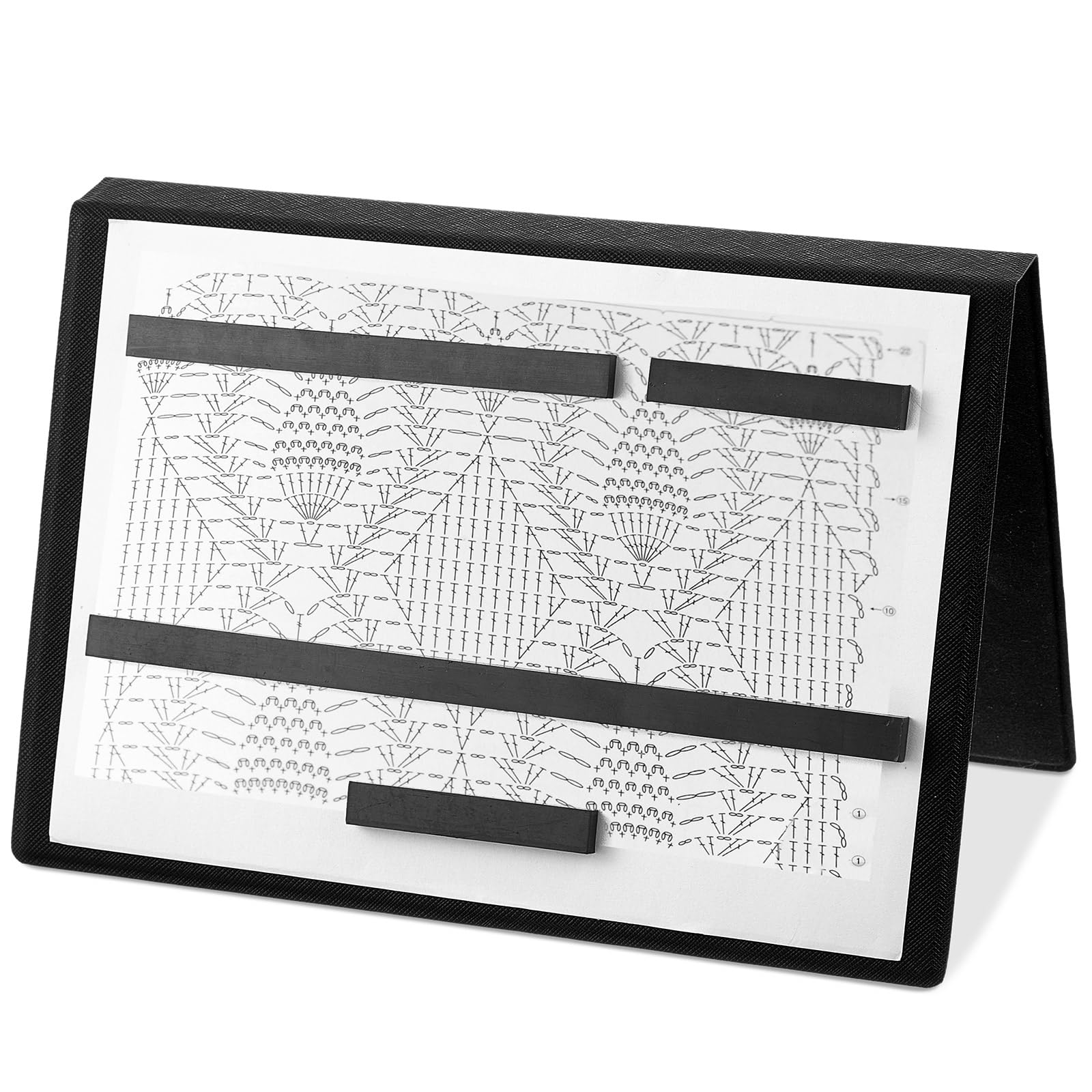Foto 2 pulgar | Soporte Plegable para Patrones de Tejer 4 Imanes Negro - Venta Internacional