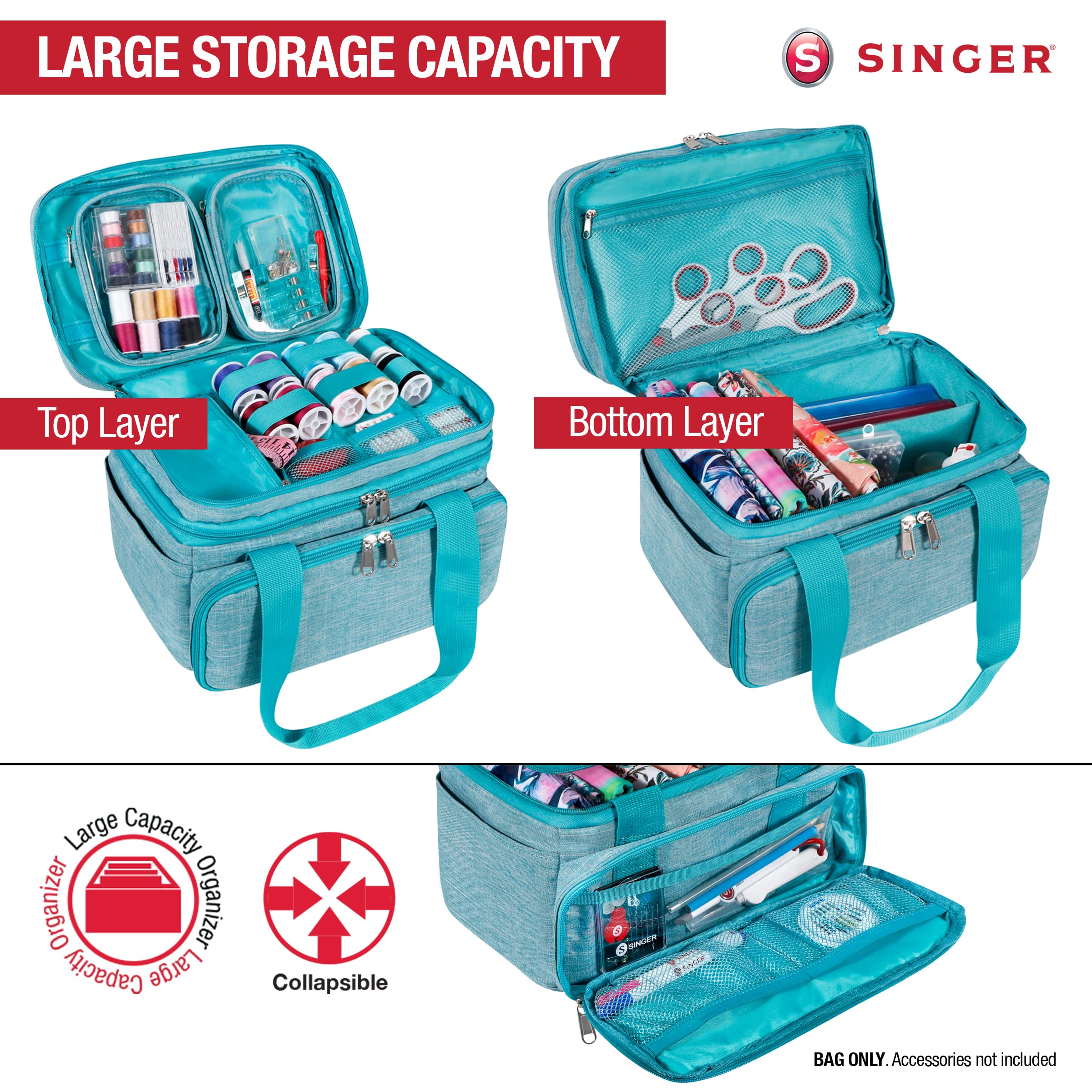Foto 3 pulgar | Bolsa Organizadora de Accesorios de Costura Singer - Venta Internacional