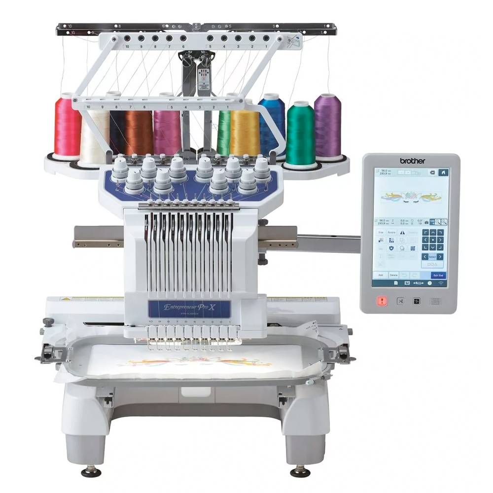 Bordadora Semi Industrial De 10 Agujas Brother Pro X Pr1055x
