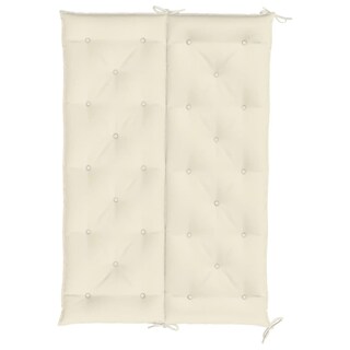 Foto 6 | Juego De 2 Cojines Vidaxl Para Banco De Jardín Y Exterior, Color Blanco Crema - Venta Internacional.