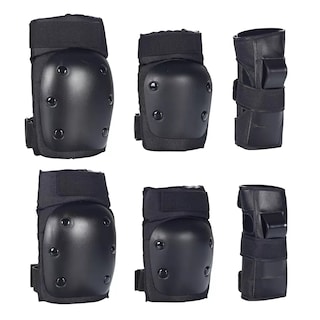 Foto 1 | Kit 6 Pcs Coderas De Rodilla Con Protector De Muñeca Ajustable Talla Xl Eo Safe Imports Esi-14528 Negro