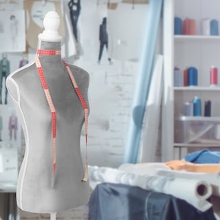 Foto 8 | Maniqui Torso Femenino Afelpado Onof Mtfat Para Modista Color Gris