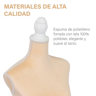 Foto 4 | Maniquí De Costura Onof Mtfat Torso Femenino Para Modistas Color Beige