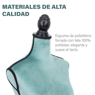 Foto 3 | Maniquí Torso Femenino Afelpado Onof Mtfat Para Modista Color Aqua
