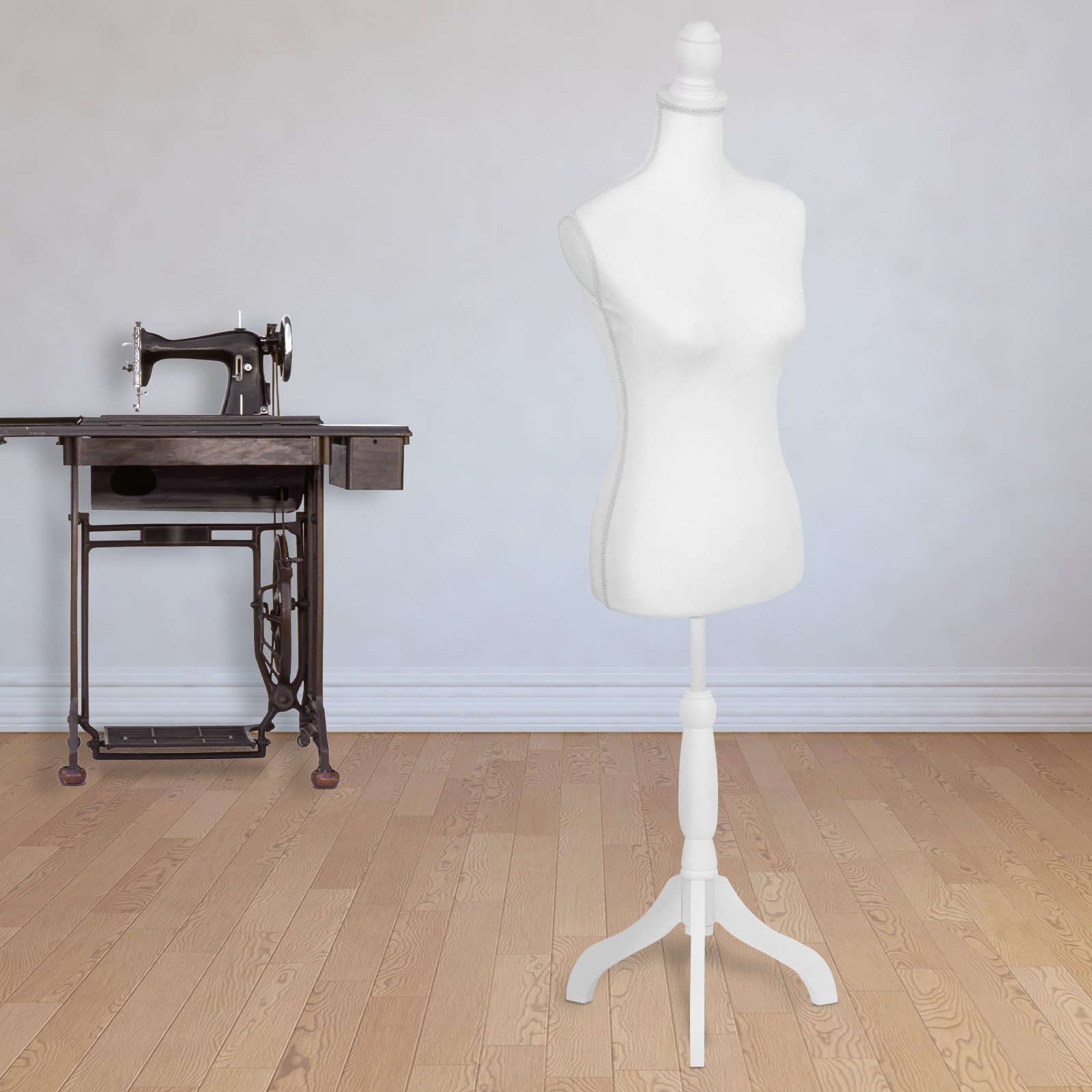 Foto 7 | Maniquí Torso Femenino Afelpado Onof Mtfat Para Modista Color Blanco