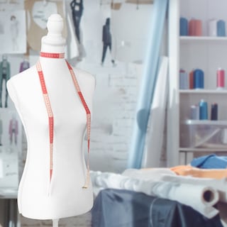 Foto 8 | Maniquí Torso Femenino Afelpado Onof Mtfat Para Modista Color Blanco