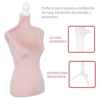 Foto 3 | Maniquí Onof MTFAT color Rosa Torso Femenino Afelpado para Modista