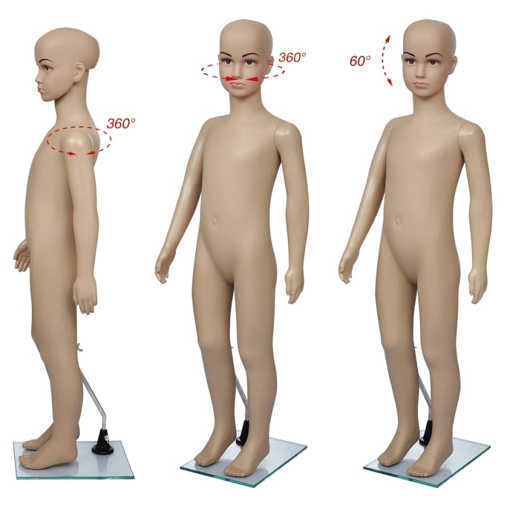 Foto 8 pulgar | Vestido De Cuerpo Entero Con Forma De Maniquí Infantil Vidaxl, 110 Cm, Color Beige - Venta Internacional.