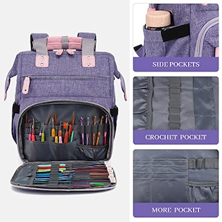 Foto 2 | Venta Internacional - Set de Mochila con Accesorios para Tejer