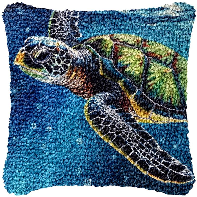 Foto 2 pulgar | Kit De Funda De Almohada Con Cierre De Gancho Para Tortugas Marinas, Hecha A Mano, 43 Cm - Venta Internacional.