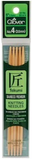 Foto 1 | Agujas Clover Takumi De Doble Punta, 5 Cm, Tamaño 4 (paquete De 5) - Venta Internacional.