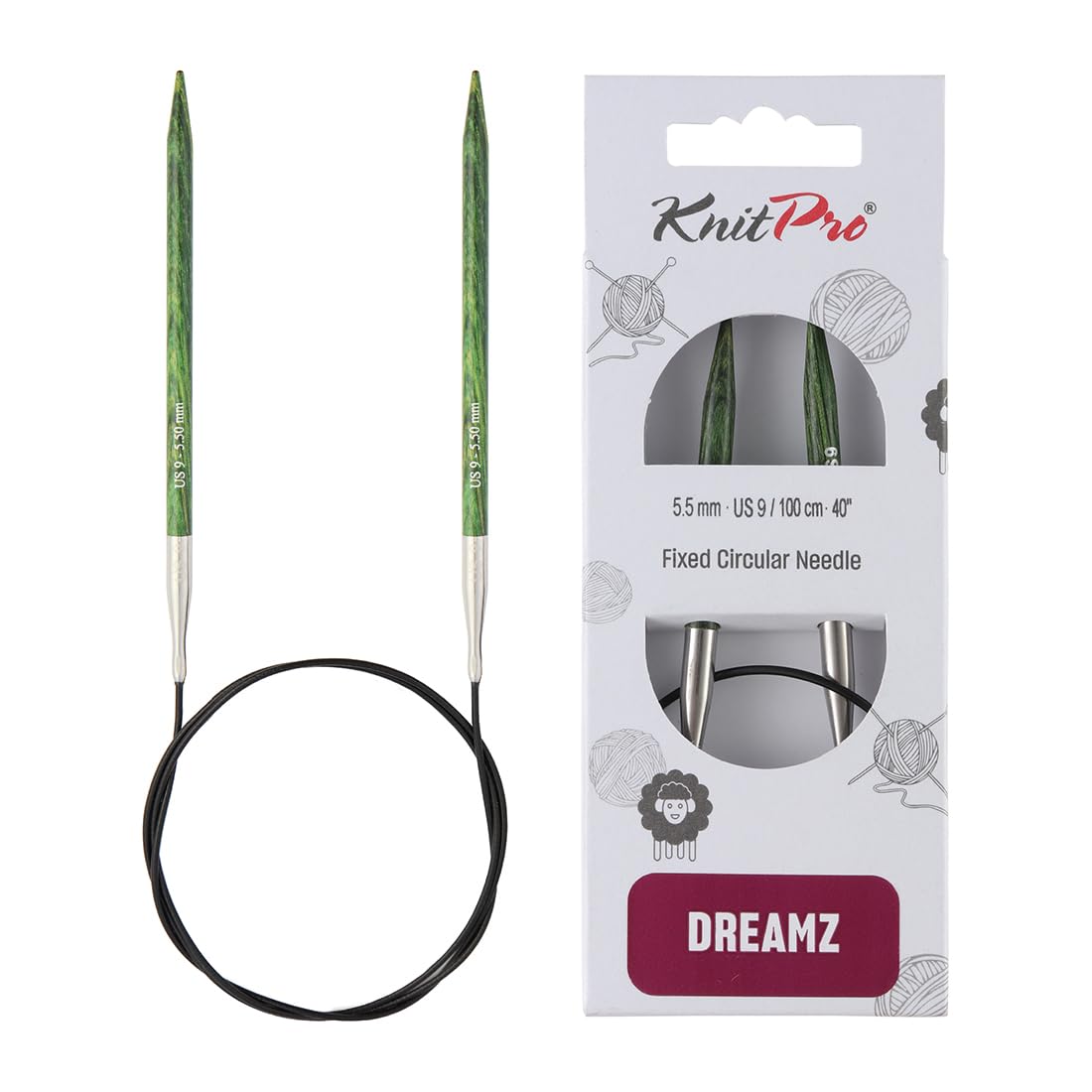 Foto 2 pulgar | Agujas Circulares Fijas Knitpro Dreamz 100 Cm Us 9 (5.5 Mm) - Venta Internacional.