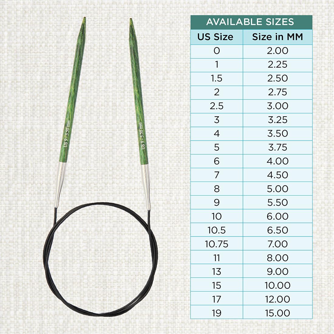 Foto 5 pulgar | Agujas Circulares Fijas Knitpro Dreamz 100 Cm Us 9 (5.5 Mm) - Venta Internacional.