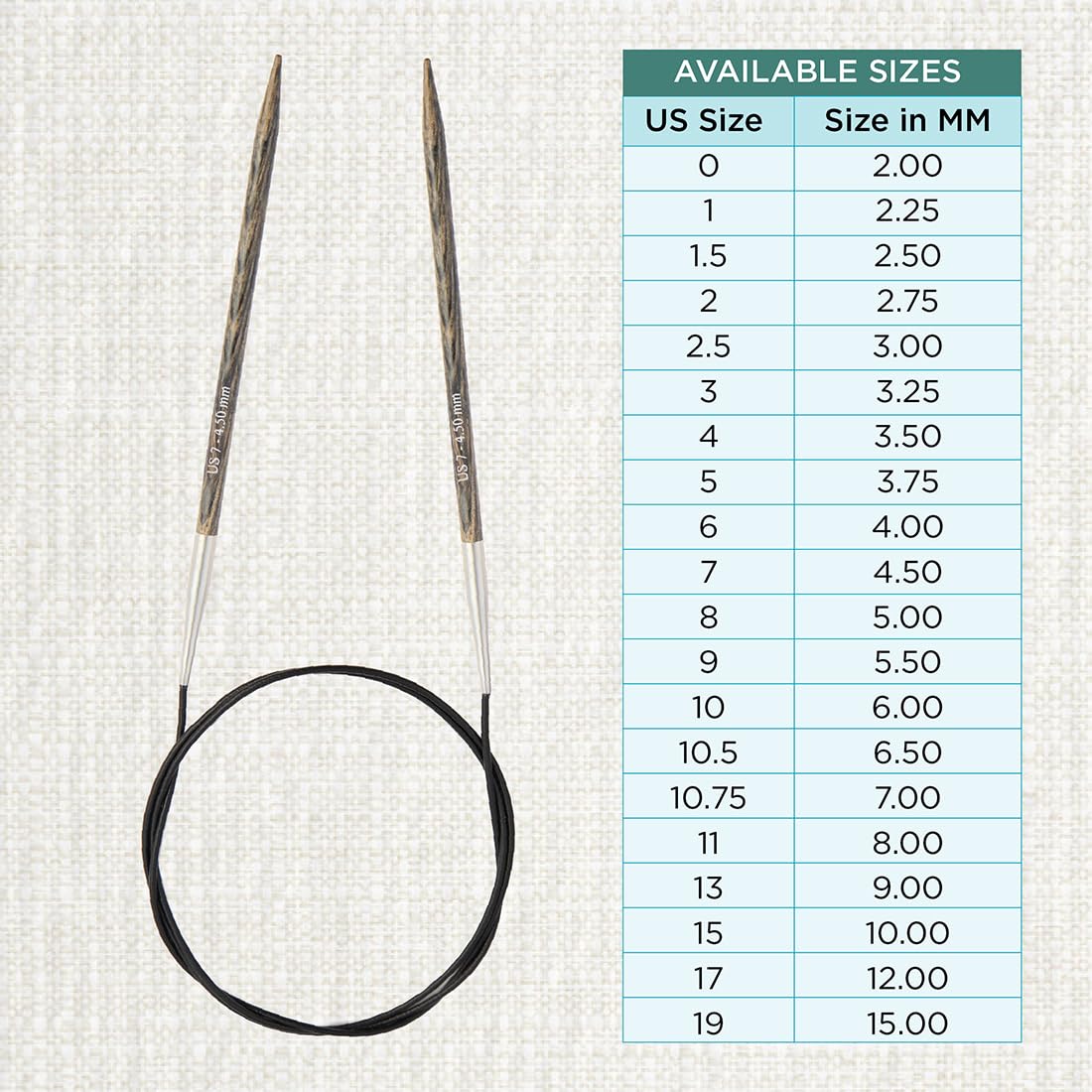 Foto 4 | Agujas Circulares Fijas Knitpro Dreamz 80 Cm Talla 7 De Ee. Uu. - Venta Internacional.