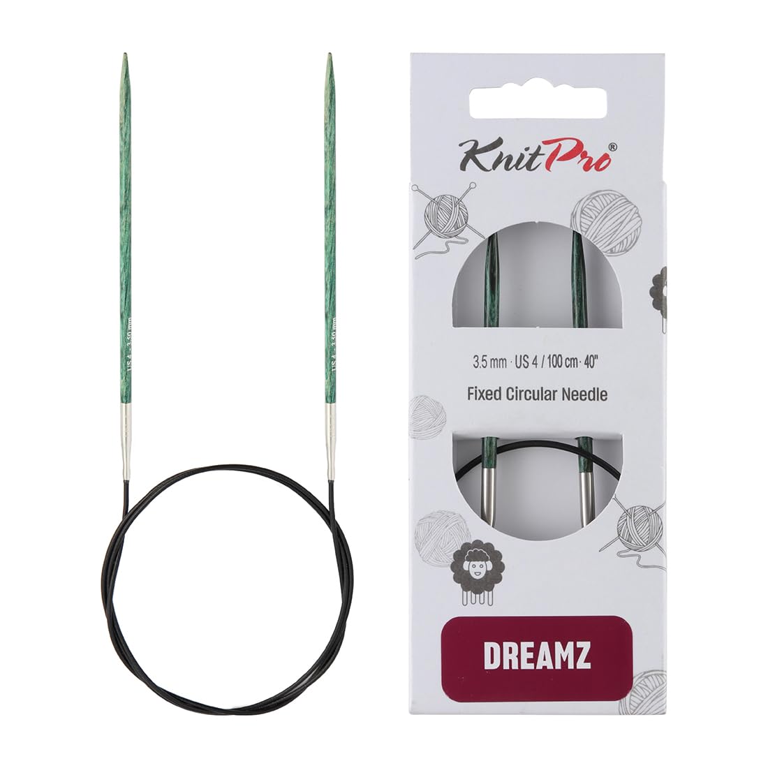 Foto 1 | Agujas Circulares Fijas Knitpro Dreamz 40 Cm Us 4 (3,5 Mm) - Venta Internacional.