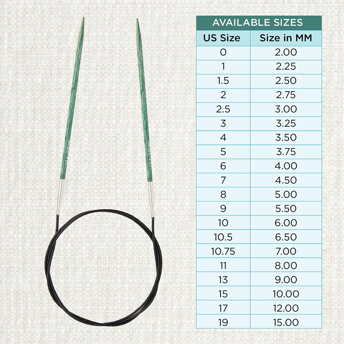 Foto 4 | Agujas Circulares Fijas Knitpro Dreamz 40 Cm Us 4 (3,5 Mm) - Venta Internacional.