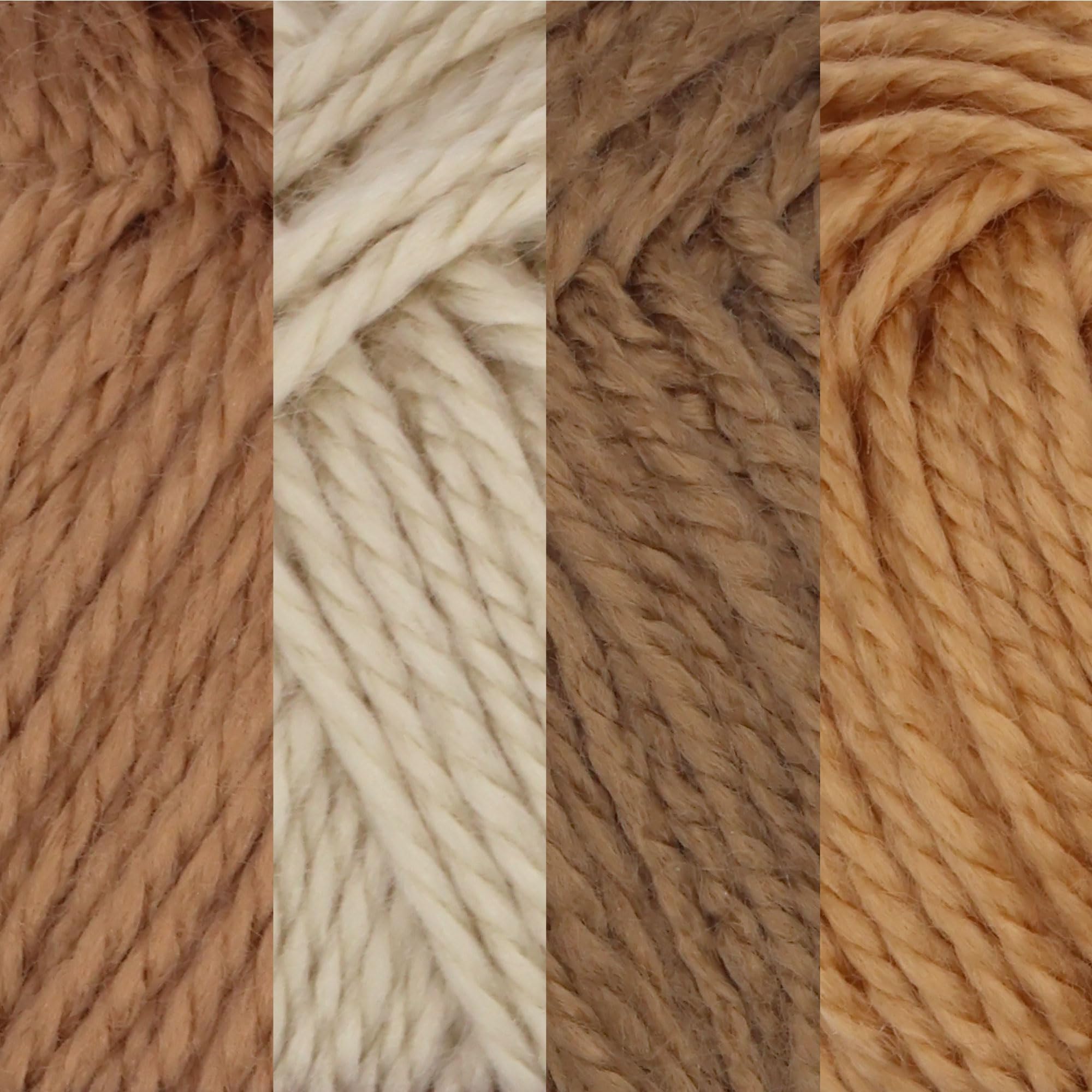 Foto 2 | Hilo Acrílico Yarn Jubilee Amigurumi Select Baby, Color Marrón, 4 X 50 G - Venta Internacional.