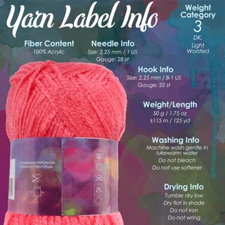 Foto 5 | Hilo Acrílico Yarn Jubilee Amigurumi Select Baby, Color Marrón, 4 X 50 G - Venta Internacional.