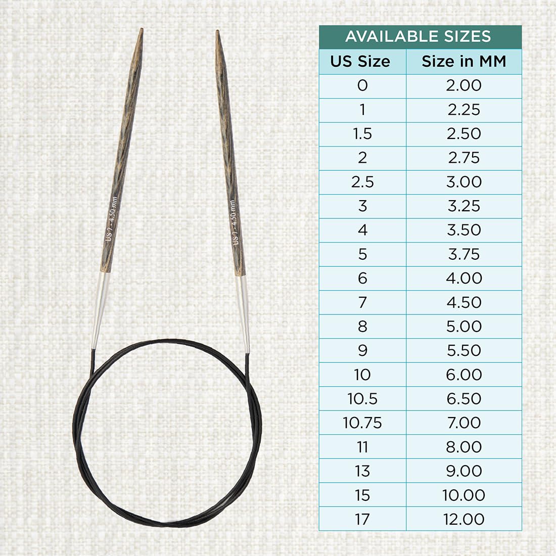 Foto 5 pulgar | Agujas Circulares Fijas Knitpro Dreamz 40 Cm Us 7 (4,5 Mm) - Venta Internacional.