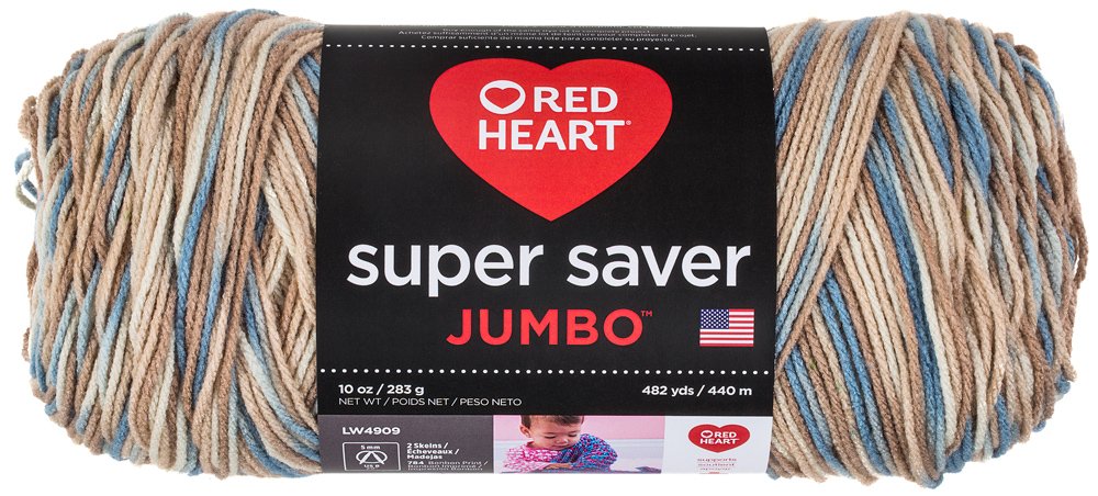 Foto 2 pulgar | Yarn Red Heart Super Saver Jumbo Mirage, 396 G/744 Yardas, Acrílico - Venta Internacional.