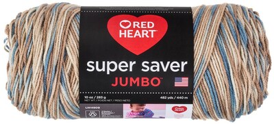 Foto 1 | Yarn Red Heart Super Saver Jumbo Mirage, 396 G/744 Yardas, Acrílico - Venta Internacional.