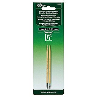 Foto 1 | Agujas De Tejer Clover Takumi No.5 De Bambú Intercambiables - Venta Internacional.