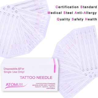 Foto 5 | Agujas De Tatuaje Huoguo Mixed 100 Unidades 3rl 5rl 7rl 9rl 3rs 5rs 7rs 9rs 5m1 7ml - Venta Internacional.