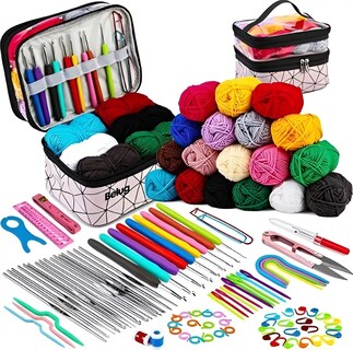 Foto 1 | Kit Completo 105pcspara Tejer Bordar Coser Bolso Rosa