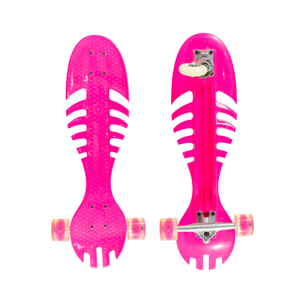 Patineta Skate Waveboard Poliuretano/ Alta Resistencia/ Llanta Gel/ Flash Led color Rosa