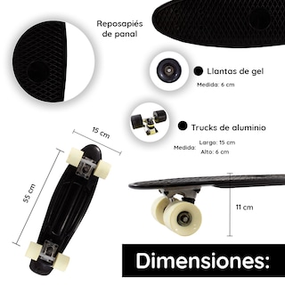 Foto 3 | Patineta Genérica A009-NB color Negro