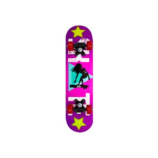 Foto 1 | Patineta Genérico 1705-sktgirl color Púrpura Tabla Madera Mini Niños Skate Girl Antiderrapante Imar