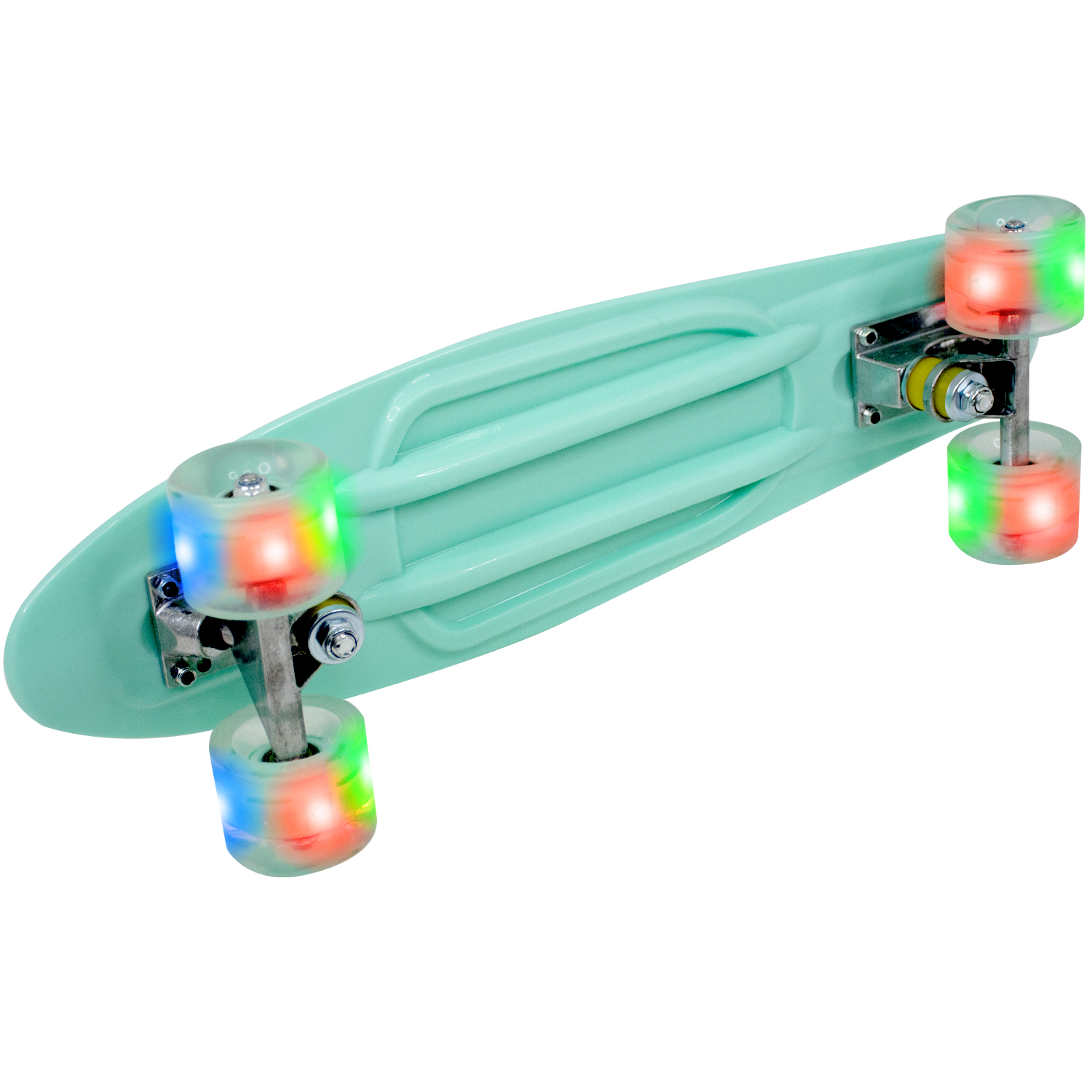 Foto 4 pulgar | Patineta Estilo Penny Llantas Luces Led Mini Skateboard Azul