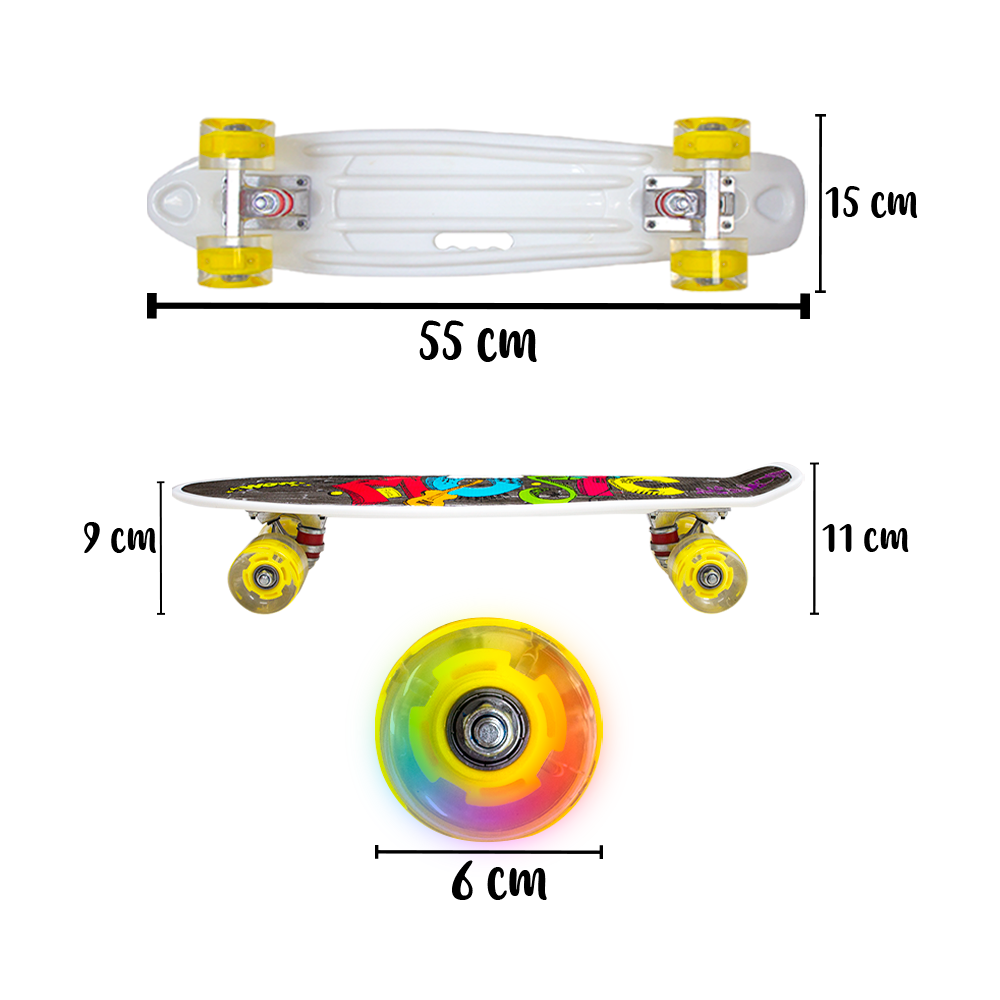 Foto 2 | Patineta Skate Penny Clásica Music Poliuretano Reposapiés Estampado