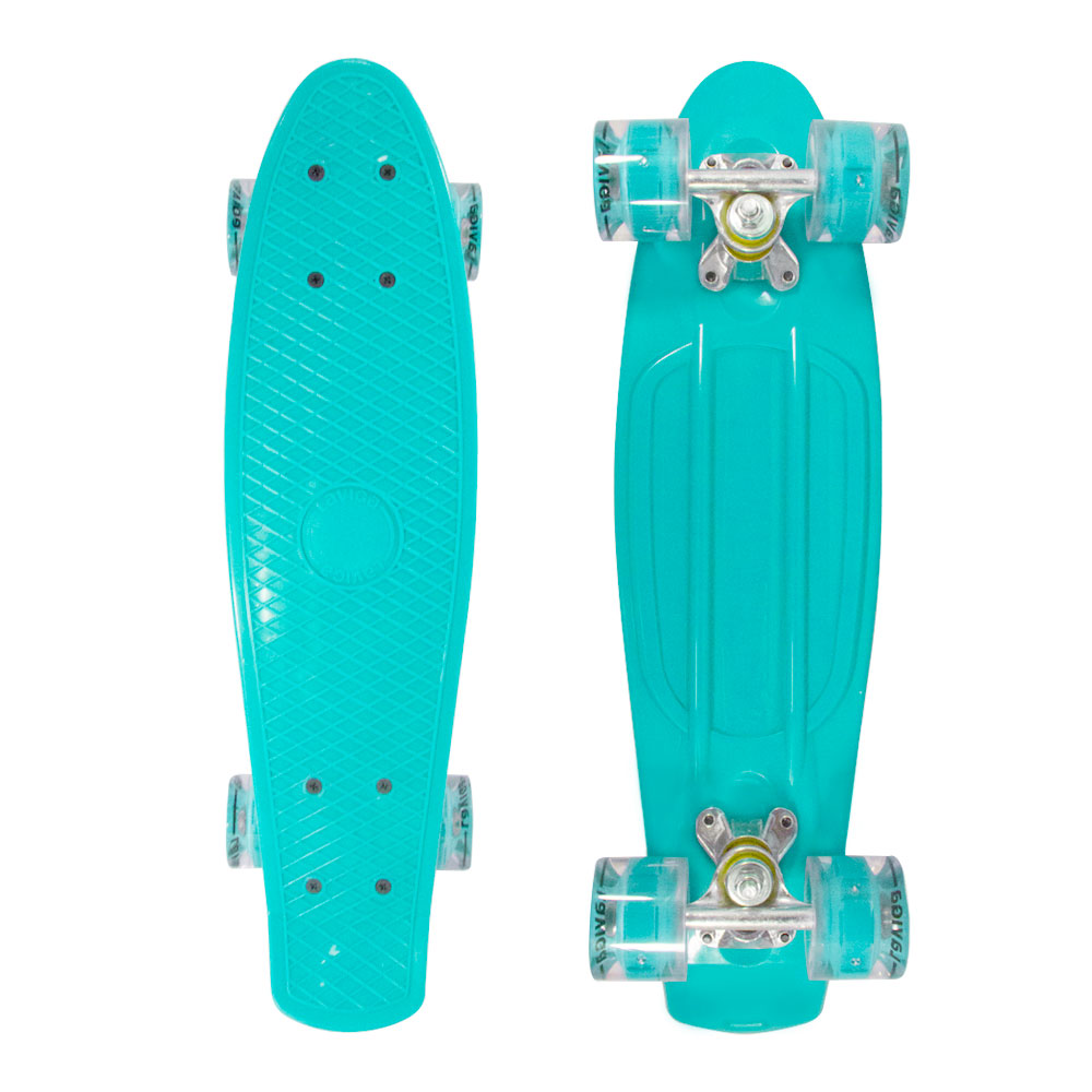 Foto 3 pulgar | Patineta Cruiser Reposapiés Antiderrapante Romboidal  Plástico Resistente color Verde