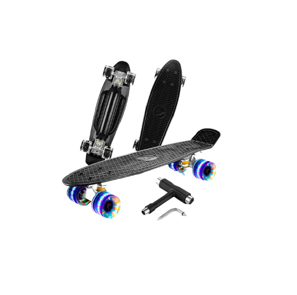 Patineta Malubero con Luz Led color Negro