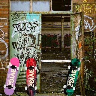 Foto 3 | Patineta Juvenil Para Niños Bruma Verde Laviga Madera Gruesa De Alta Resistencia