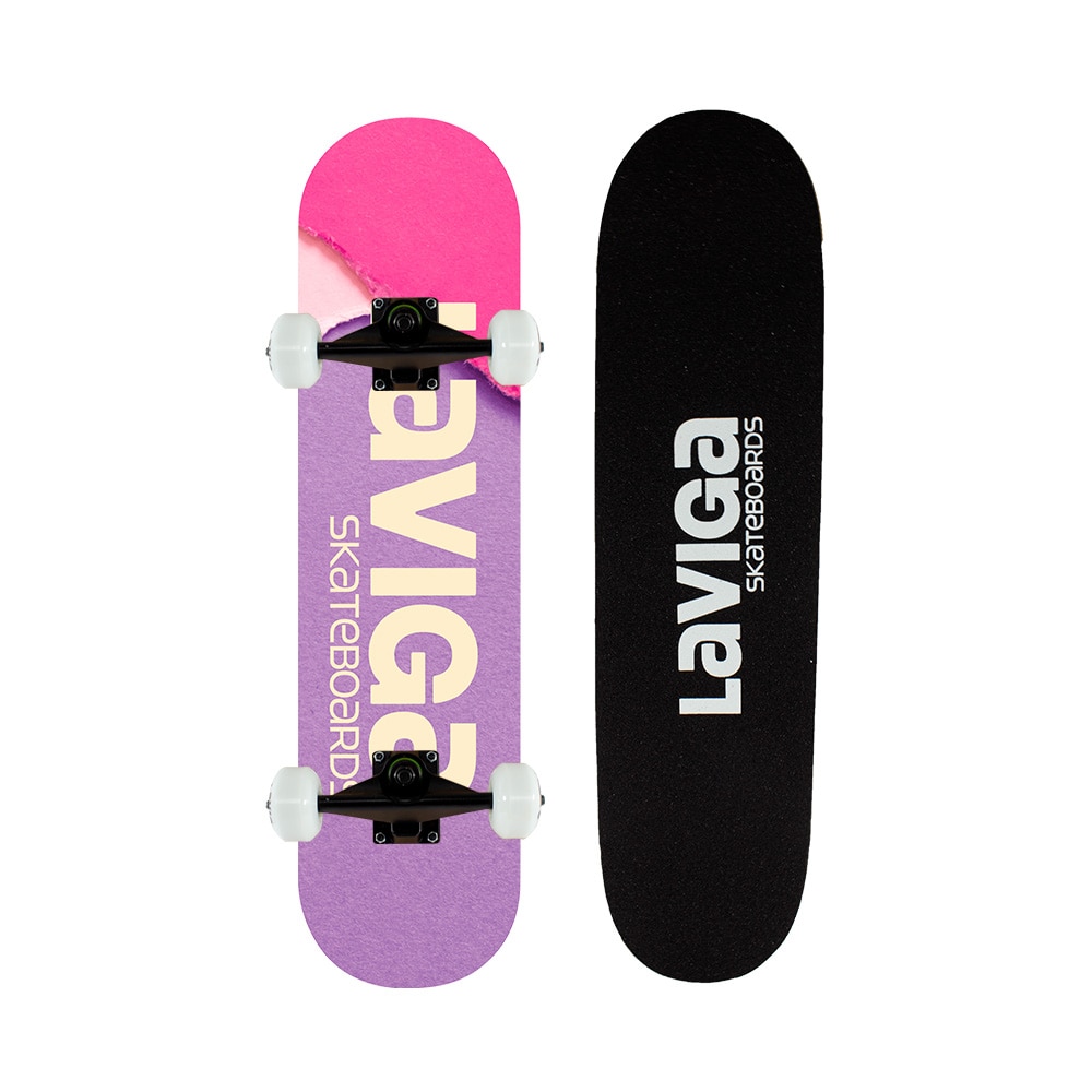 Patineta Juvenil Para Niña Lila Laviga Madera Gruesa De Alta Resistencia $999