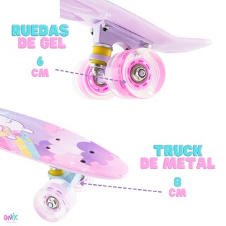 Foto 5 | Patineta Onix Magic Rainbow Multicolor para Niña