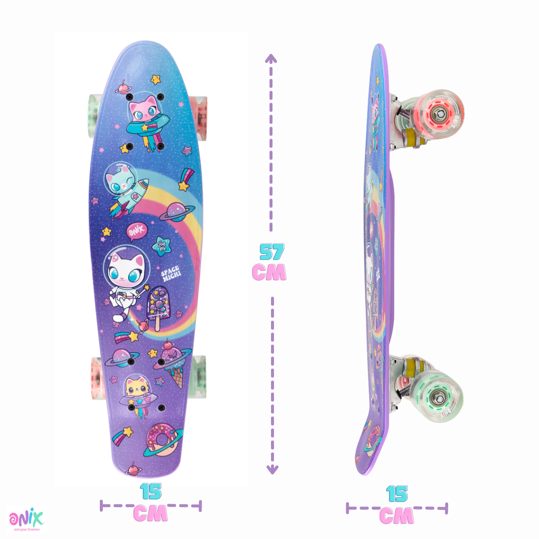 Foto 5 pulgar | Patineta Onix color Morado con Kit de Protección para Niña