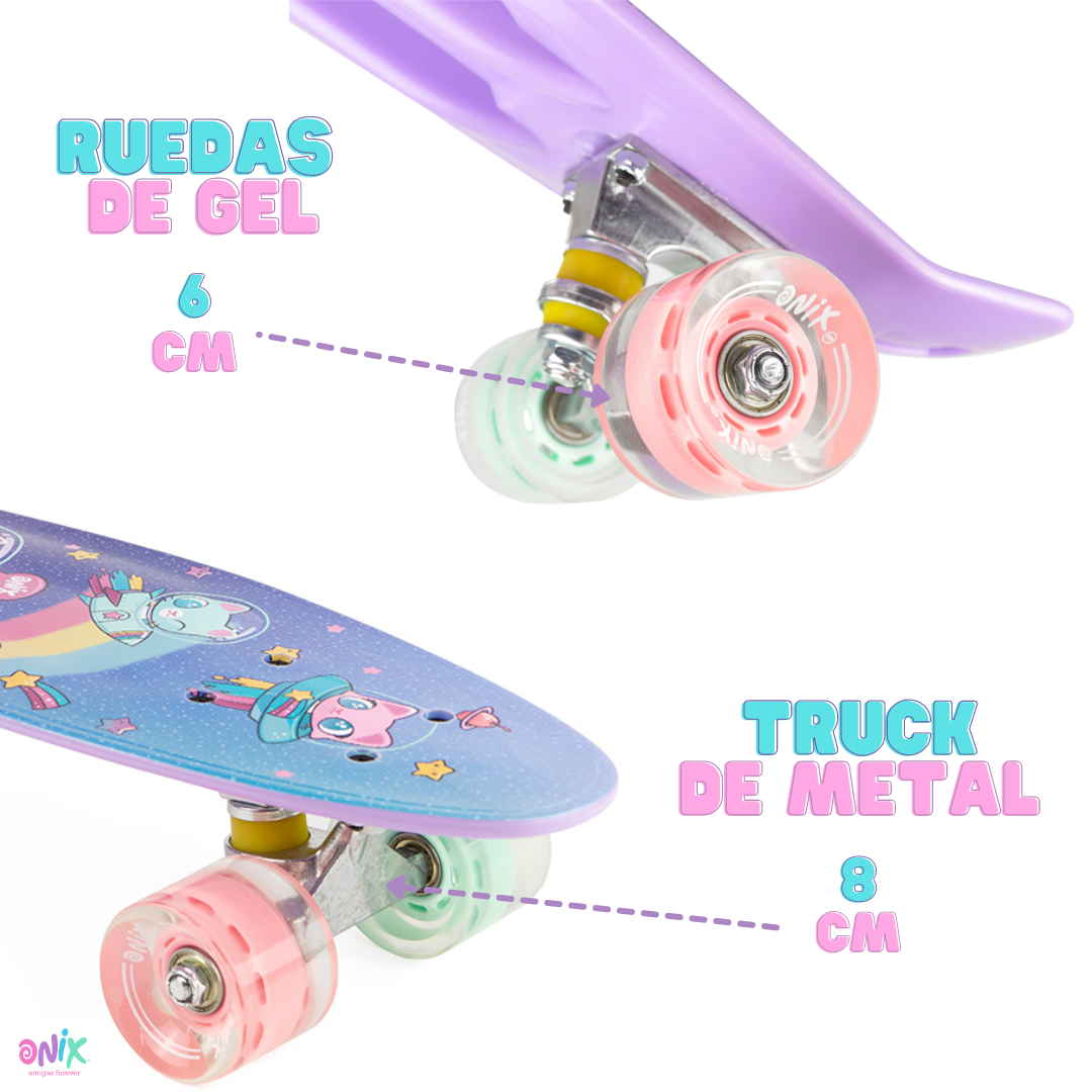 Foto 8 | Patineta Onix color Morado con Kit de Protección para Niña