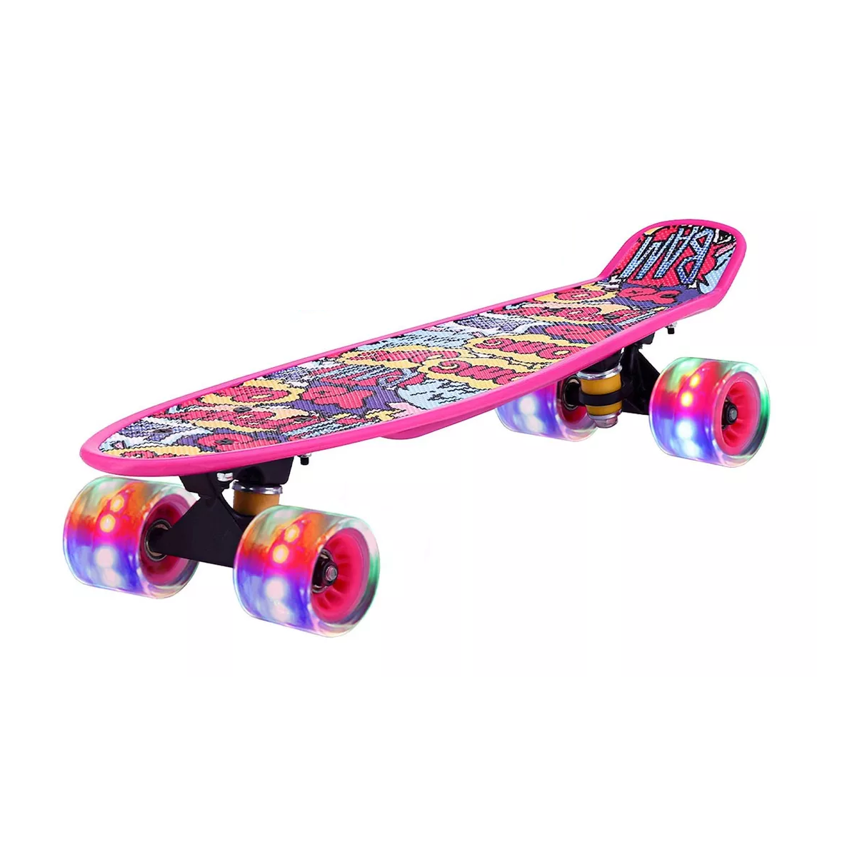 Foto 2 pulgar | Patineta Skateboard Tipo Penny Cruiser Freestyle Rueda Luces Grafitti Eo Safe Imports Esi-14516 Multicolor