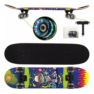Foto 2 | Patineta Skateboard Monopatín Con Estampado Freestyle Eo Safe Imports Esi-14515 Multicolor