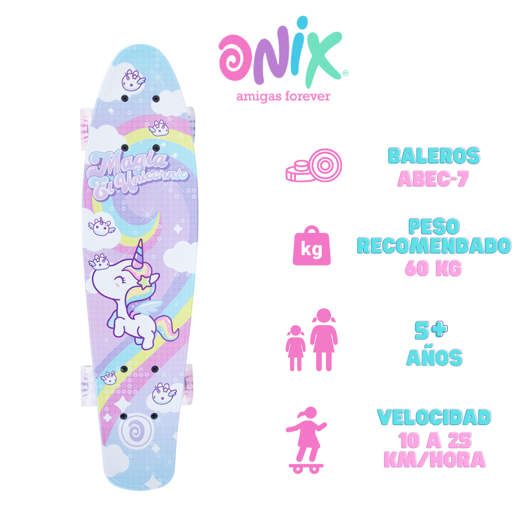 Foto 4 | Patineta Onix Rainbow Horn Multicolor Para Niña