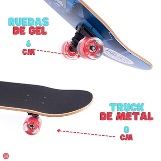 Foto 5 | Patineta Speed Rollers Dino Cop Azul Marino para Niño