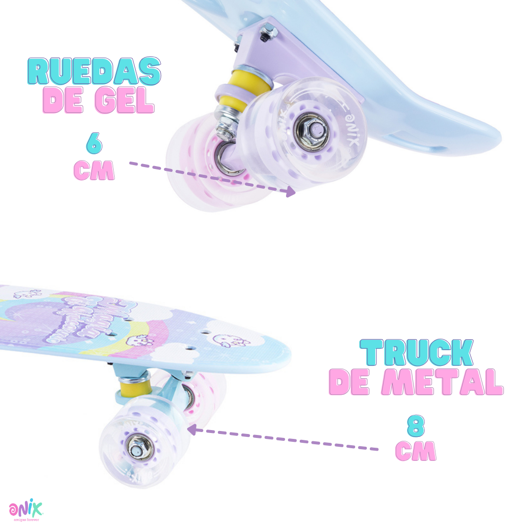 Foto 8 | Patineta Onix Rainbow Horn Multicolor Con Kit De Protección Para Niña