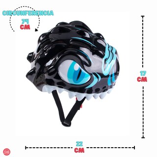 Foto 5 | Patineta Speed Rollers Dino Cop Azul Marino Con Casco De Protección Para Niño