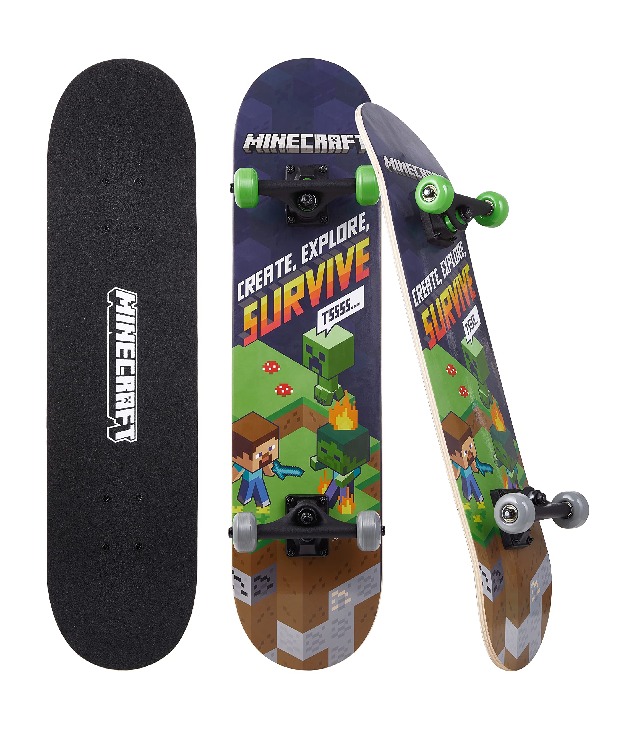 Foto 2 pulgar | Tabla De Skateboard Sakar Minecraft, 79 Cm, 9 Capas, Arce - Venta Internacional.