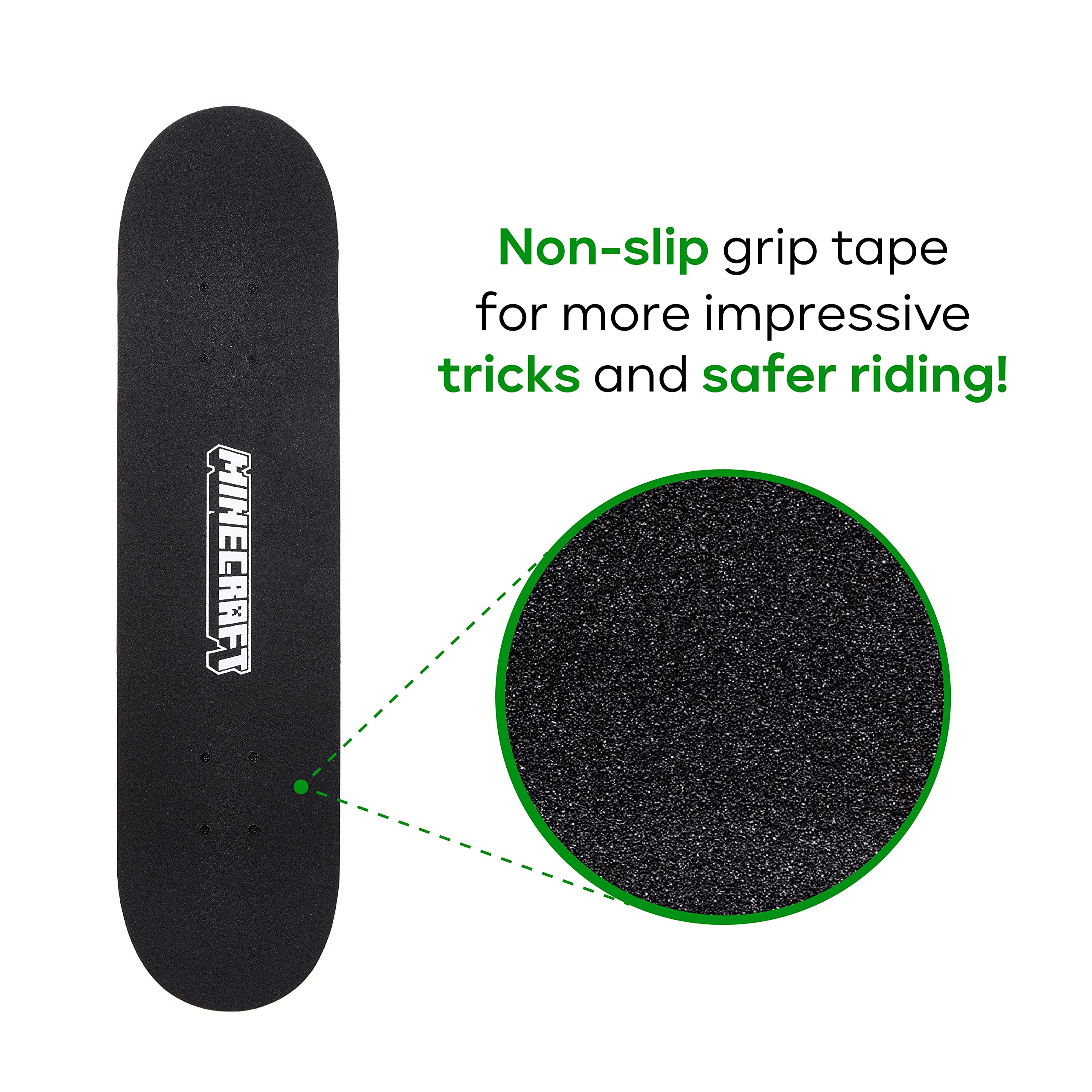 Foto 3 pulgar | Tabla De Skateboard Sakar Minecraft, 79 Cm, 9 Capas, Arce - Venta Internacional.
